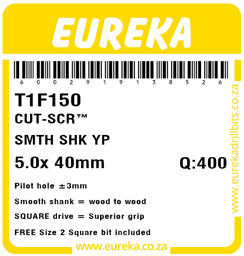 T1F150 - Cut Screw -T1F150_Label_T